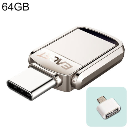 EAGET 64G USB 3.1 + Type-C / USB-C  Interface Metal Twister Flash U Disk, with Micro USB OTG Adapter - USB Flash Drives by EAGET | Online Shopping UK | buy2fix