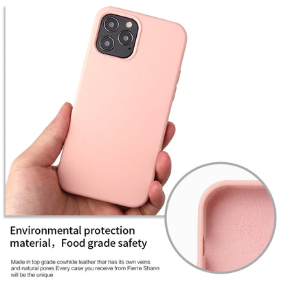 For iPhone 12 / 12 Pro Solid Color Liquid Silicone Shockproof Protective Case(Black) - iPhone 12 / 12 Pro Cases by buy2fix | Online Shopping UK | buy2fix