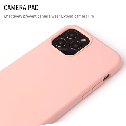 For iPhone 12 Pro Max Solid Color Liquid Silicone Shockproof Protective Case(Sakura Pink) - Apple Accessories by buy2fix | Online Shopping UK | buy2fix