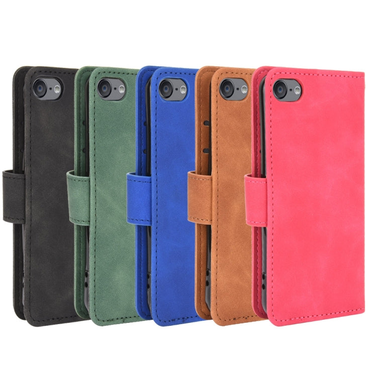 For iPod Touch 6 & 5 Solid Color Skin Feel Magnetic Buckle Horizontal Flip Calf Texture PU Leather Case with Holder & Card Slots & Wallet(Black) - More iPhone Cases by buy2fix | Online Shopping UK | buy2fix