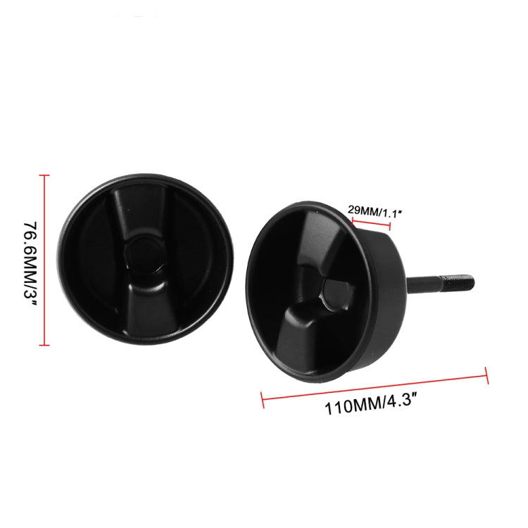 2 PCS Hardtop Top Hard Panel Mounting Knob Replacement Screws 1CJ57DX9 for Jeep Wrangler - In Car by buy2fix | Online Shopping UK | buy2fix