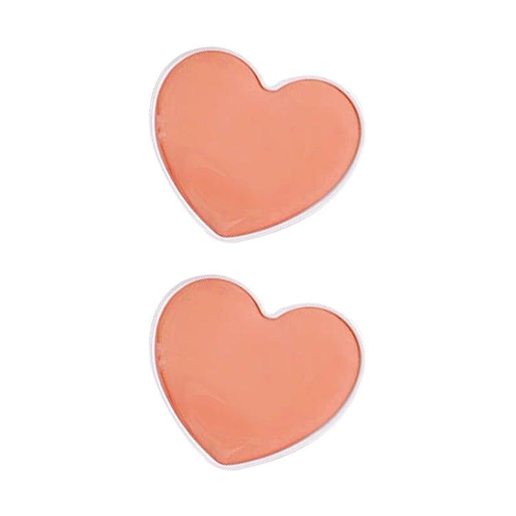2 PCS Solid Color Love Airbag Phone Stand Ring Holder(Coral) - Ring Holder by buy2fix | Online Shopping UK | buy2fix