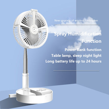 Humidifying and Moisturizing Spray Fan USB Charging Desktop Portable Folding Fan (White) - Consumer Electronics by buy2fix | Online Shopping UK | buy2fix