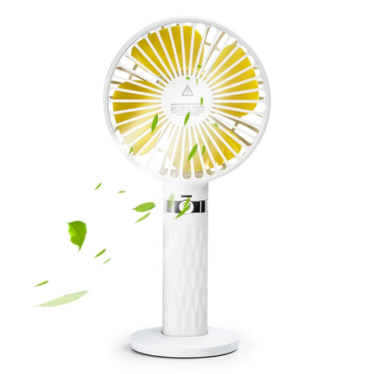 S8 Portable Mute Handheld Desktop Electric Fan, with 3 Speed Control (White) - Consumer Electronics by buy2fix | Online Shopping UK | buy2fix