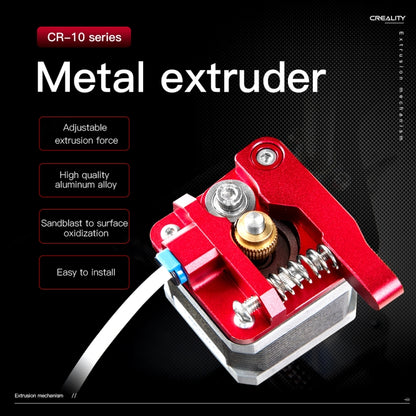 Creality All Metal Red Block Bowden Extruder Kit for Ender-3 / Ender-3 Pro / Ender-3 V2 / CR-10 Pro V2 3D Printer - Consumer Electronics by Creality | Online Shopping UK | buy2fix