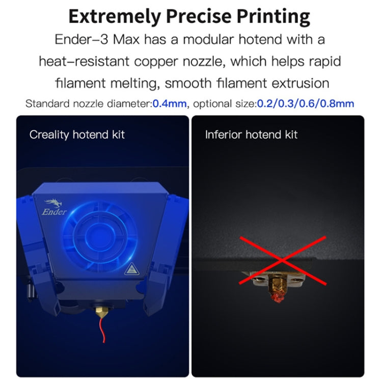 CREALITY Ender-3 Max Smart Sensor Dual Cooling Fans DIY 3D Printer, Print Size : 30 x 30 x 34cm, US Plug - 3D Printer by Creality | Online Shopping UK | buy2fix