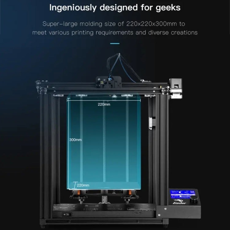 CREALITY Ender-5 Pro Silent Mainboard Double Y-axis DIY 3D Printer, Print Size : 22 x 22 x 30cm, AU Plug - 3D Printer by Creality | Online Shopping UK | buy2fix