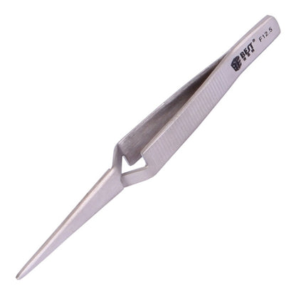 BEST BST-F12.5  Stainless Steel Self Closed Straight Laboratory Tweezers - Tweezers by BEST | Online Shopping UK | buy2fix