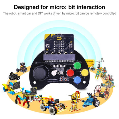 Yahboom Microbit  Basic Game Handle Board, Compatible with Micro:bit V2/1.5 Board, without Micro:bit V2/1.5 Board - Boards & Shields by YAHBOOM | Online Shopping UK | buy2fix