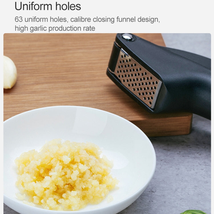 Original Xiaomi Youpin Huohou Garlic Presser Manual Garlic Mincer Chopping Garlic Tools(Black) - Stirrer & Squeezer by Xiaomi | Online Shopping UK | buy2fix