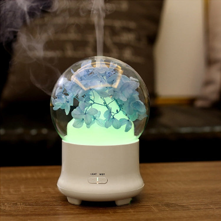 ML-824 100ML Gypsophila Flowers Aromatherapy Diffuser Air Humidifier with Colorful LED Light for Office / Home(Blue) - Home & Garden by buy2fix | Online Shopping UK | buy2fix