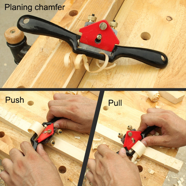 MYTEC 9 Inch Adjustable Hand Push Home Woodworking Hand Planer - Home & Garden by buy2fix | Online Shopping UK | buy2fix