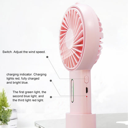 F20 Portable Adjustable Mini USB Charging Handheld Small Fan with 3 Speed Control (White) - Consumer Electronics by buy2fix | Online Shopping UK | buy2fix