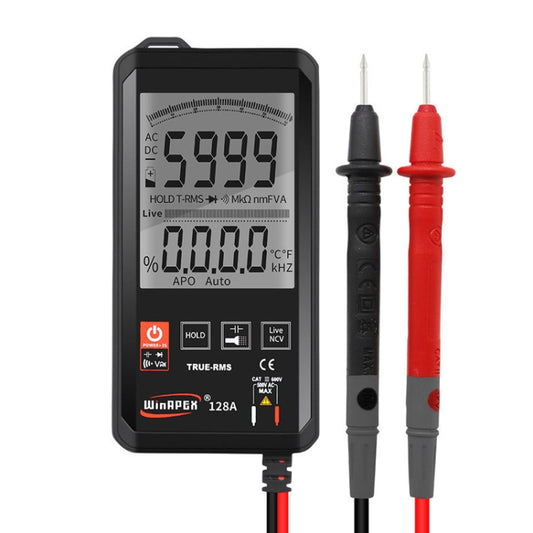 HY128A Conventional Screen Ultra-thin Touch Smart Digital Multimeter Fully Automatic High Precision True Effective Value Multimeter - Consumer Electronics by buy2fix | Online Shopping UK | buy2fix