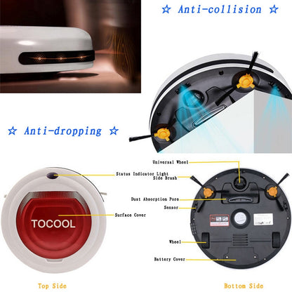 TOCOOL TC-350 Smart Vacuum Cleaner Household Sweeping Cleaning Robot with Remote Control(Purple) - Consumer Electronics by TOCOOL | Online Shopping UK | buy2fix