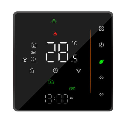 BHT-006GALW 95-240V AC 5A Smart Home Heating Thermostat for EU Box, Control Water Heating with Only Internal Sensor & WiFi Connection(Black) - Consumer Electronics by buy2fix | Online Shopping UK | buy2fix