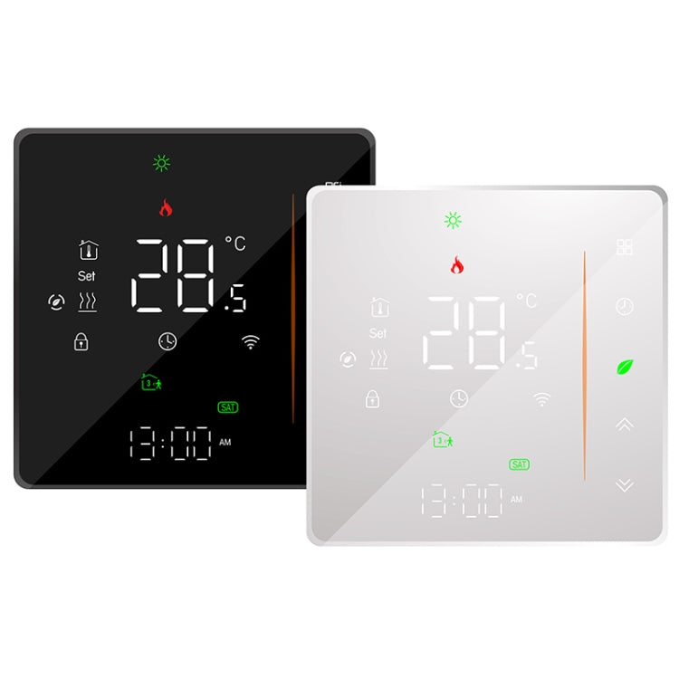 BHT-006GBLW 95-240V AC 16A Smart Home Heating Thermostat for EU Box, Control Electric Heating with Only Internal Sensor & External Sensor & WiFi Connection (Black) - Consumer Electronics by buy2fix | Online Shopping UK | buy2fix