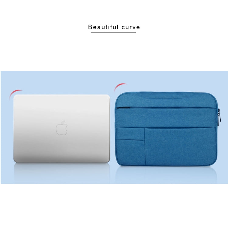 Universal Multiple Pockets Wearable Oxford Cloth Soft Portable Leisurely Handle Laptop Tablet Bag, For 15.6 inch and Below Macbook, Samsung, Lenovo, Sony, DELL Alienware, CHUWI, ASUS, HP (navy) - 15.6 - 17 inch by buy2fix | Online Shopping UK | buy2fix