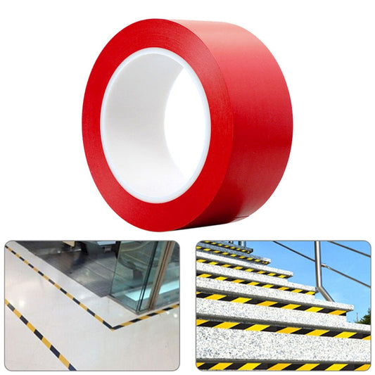45mm PVC Warning Tape Self Adhesive Hazard Safety Sticker, Length: 33m(Red) - Tapes by buy2fix | Online Shopping UK | buy2fix