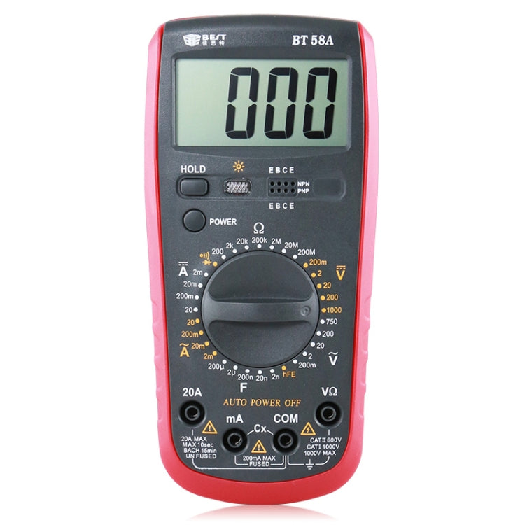 Repair Tools for Mobile & Tablet, BEST-58A Multi Function Digital Multimeter - Consumer Electronics by BEST | Online Shopping UK | buy2fix