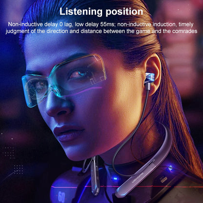 WK V47 Bluetooth 5.0 Low Latency Neck Hanging Gaming Earphone - Neck-mounted Earphone by WK | Online Shopping UK | buy2fix