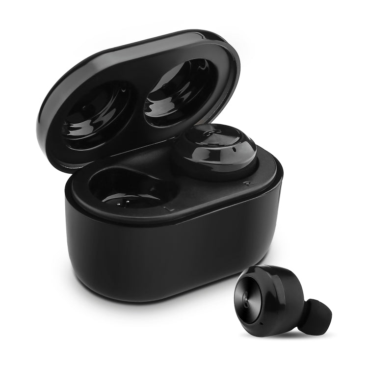 BTH-A6 Wireless Bluetooth 5.0 Earphone with Magnetic Charging Box (Black) - Bluetooth Earphone by buy2fix | Online Shopping UK | buy2fix