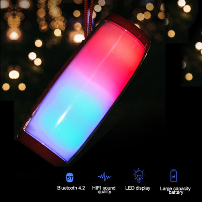T&G TG157 Bluetooth 4.2 Mini Portable Wireless Bluetooth Speaker with Melody Colorful Lights(Black) - Mini Speaker by T&G | Online Shopping UK | buy2fix
