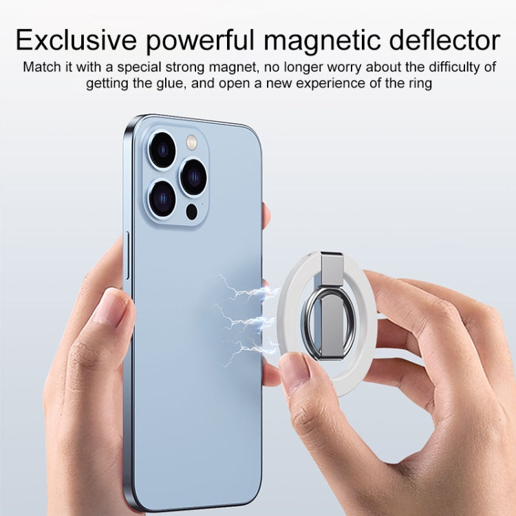 MagSafe Magnetic Adhesive Free Double Joint Ring Holder For iPhone 13 Series / iPhone 12 Series(Black) - Ring Holder by buy2fix | Online Shopping UK | buy2fix