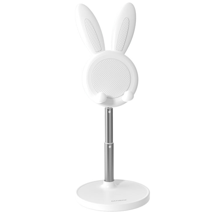 03247 Rabbit Retractable Phone Lazy Bracket Foldable Desktop Holder(White) - Desktop Holder by buy2fix | Online Shopping UK | buy2fix