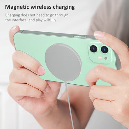 OJD-63 15W Aluminum Alloy Style Round Magsafe Magnetic Wireless Charger for iPhone 12 Series - Apple Accessories by buy2fix | Online Shopping UK | buy2fix