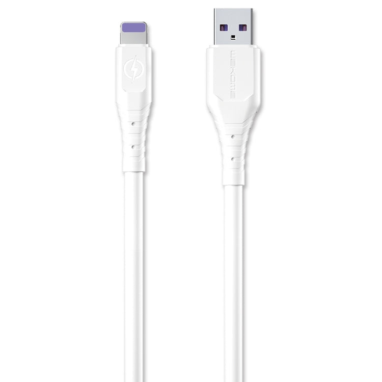 WK WDC-152 6A 8 Pin Fast Charging Data Cable, Length: 1m (White) - Normal Style Cable by WK | Online Shopping UK | buy2fix