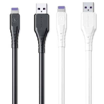 WK WDC-152 6A 8 Pin Fast Charging Data Cable, Length: 1m (White) - Normal Style Cable by WK | Online Shopping UK | buy2fix