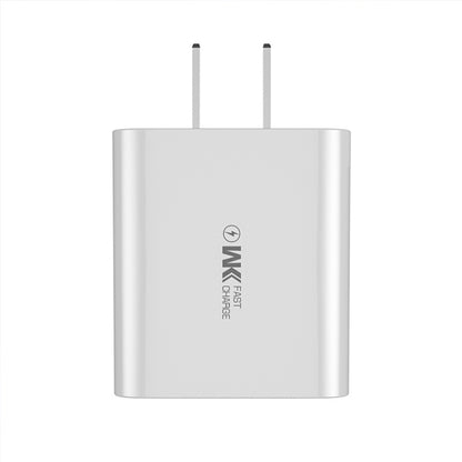 WK WP-U109 Max 20W USB + Type-C Fast Charging with Digital Display , Plug Type: US Plug - Apple Accessories by WK | Online Shopping UK | buy2fix