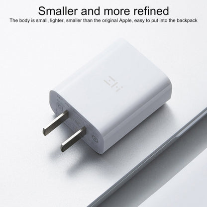 Original Xiaomi Youpin ZMI 20W Quick Charger Power Adapter with Type-C / USB-C to 8 Pin Charging Cable, US Plug(White) - Apple Accessories by Xiaomi | Online Shopping UK | buy2fix