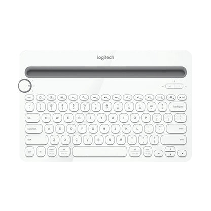 Logitech K480 Multi-device Bluetooth 3.0 Wireless Bluetooth Keyboard with Stand (White) - Wireless Keyboard by Logitech | Online Shopping UK | buy2fix