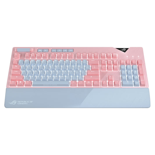 ASUS Strix Flare Pink LTD RGB Backlight Wired Gaming Keyboard with Detachable Wrist Rest (Mechanical Blue Switch) - Wired Keyboard by ASUS | Online Shopping UK | buy2fix