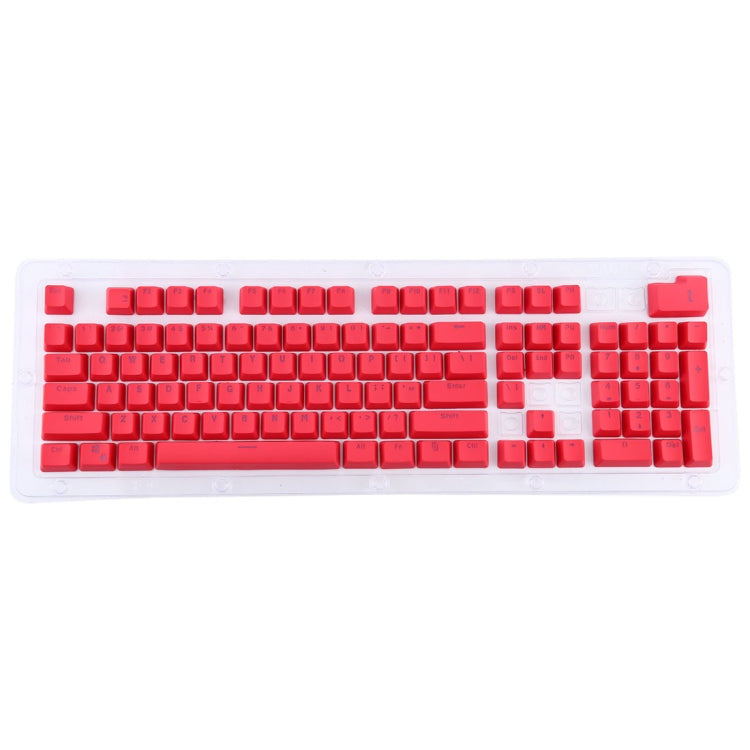 104 Keys Double Shot PBT Backlit Keycaps for Mechanical Keyboard(Red) - Silicone / Sticker by buy2fix | Online Shopping UK | buy2fix