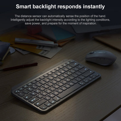 Logitech MX Keys Mini Wireless Bluetooth Ultra-thin Smart Backlit Keyboard (Black) - Wireless Keyboard by Logitech | Online Shopping UK | buy2fix