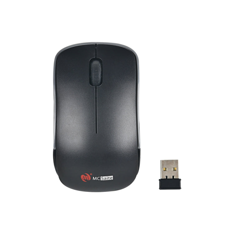 MC Saite MC-367 2.4GHz Wireless Mouse with USB Receiver for Computer PC Laptop (Black) - Wireless Mice by MC Saite | Online Shopping UK | buy2fix