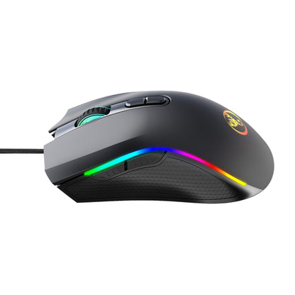 HXSJ A869 Type-C 7200dpi 6-modes Adjustable 7-keys RGB Light Wired Game Mouse - Wired Mice by HXSJ | Online Shopping UK | buy2fix