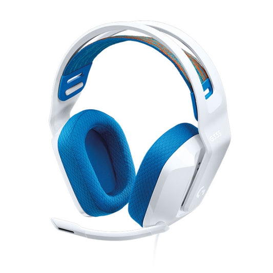Logitech G335 Foldable Wired Gaming Headset with Microphone (White) - Multimedia Headset by Logitech | Online Shopping UK | buy2fix