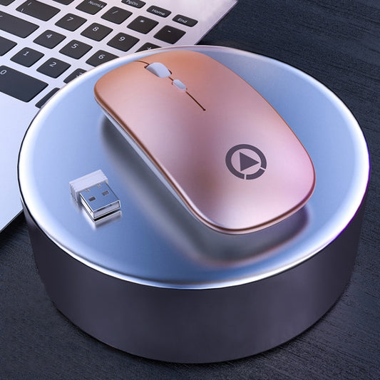YINDIAO A2 2.4GHz 1600DPI 3-modes Adjustable Wireless Silent Mouse, Battery Powered(Rose Gold) - Computer & Networking by YINDIAO | Online Shopping UK | buy2fix