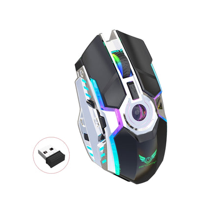 ZERODATE T30 2.4GHz 2400DPI Three-speed Adjustable RGB Backlight Wireless Optical Mouse (Black) - Wireless Mice by ZERODATE | Online Shopping UK | buy2fix