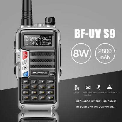 Baofeng BF-UV5R Plus S9 FM Interphone Handheld Walkie Talkie, US Plug (Red) - Consumer Electronics by BAOFENG | Online Shopping UK | buy2fix