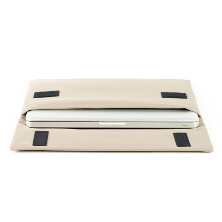 POFOKO E200 Series Polyester Waterproof Laptop Sleeve Bag for 13 inch Laptops (Beige) - Other by POFOKO | Online Shopping UK | buy2fix