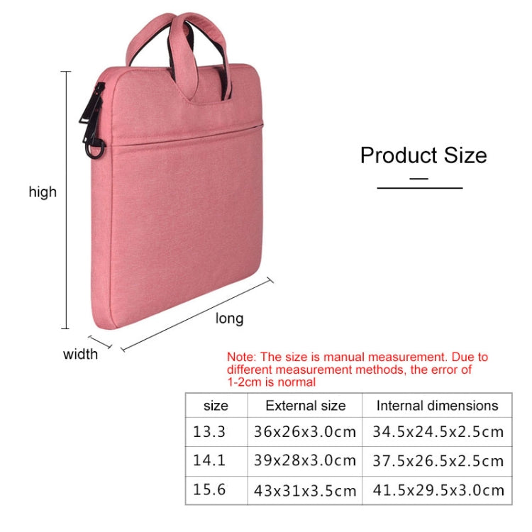 ST01S Waterproof Oxford Cloth Hidden Portable Strap One-shoulder Handbag for 13.3 inch Laptops(Pink) - Computer & Networking by buy2fix | Online Shopping UK | buy2fix