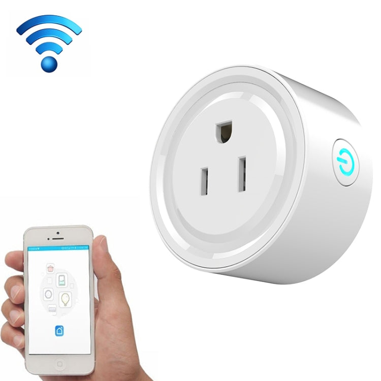 10A Round Shape WiFi Mini Plug APP Remote Control Timing Smart Socket Works with Alexa & Google Home, AC 100-240V, US Plug - Smart Socket by buy2fix | Online Shopping UK | buy2fix