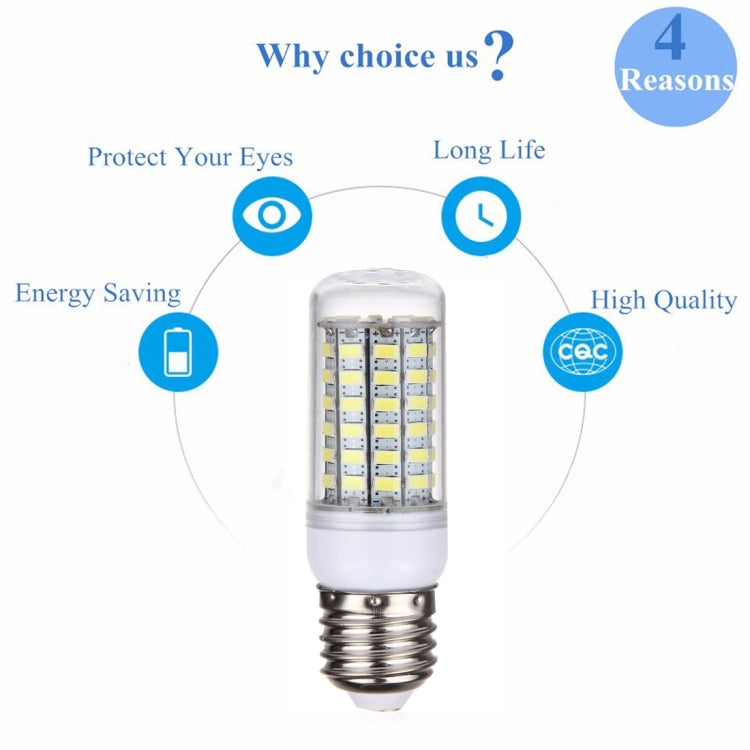 E27 5.5W LED Corn Light, 69 LEDs SMD 5730 Bulb, AC 220V - SMD 5730 by buy2fix | Online Shopping UK | buy2fix