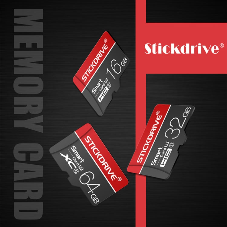 STICKDRIVE 64GB U3 White Line Red and Black TF(Micro SD) Memory Card - Micro SD Card by STICKDRIVE | Online Shopping UK | buy2fix