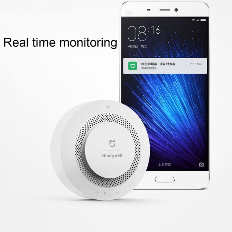 Original Xiaomi Mijia Honeywell Smart Fire Alarm Smoke Detector Alarm, Work with Multifunctional Gateway (CA1001) Mihome APP Control(White) - Security by Xiaomi | Online Shopping UK | buy2fix